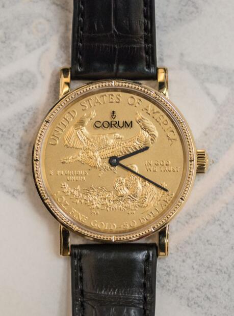 Review Corum 082.645.56 / 0001 MU52 Coin 50 $ Gold 50th Anniversary Edition C082 / 02481 36mm watch replicas